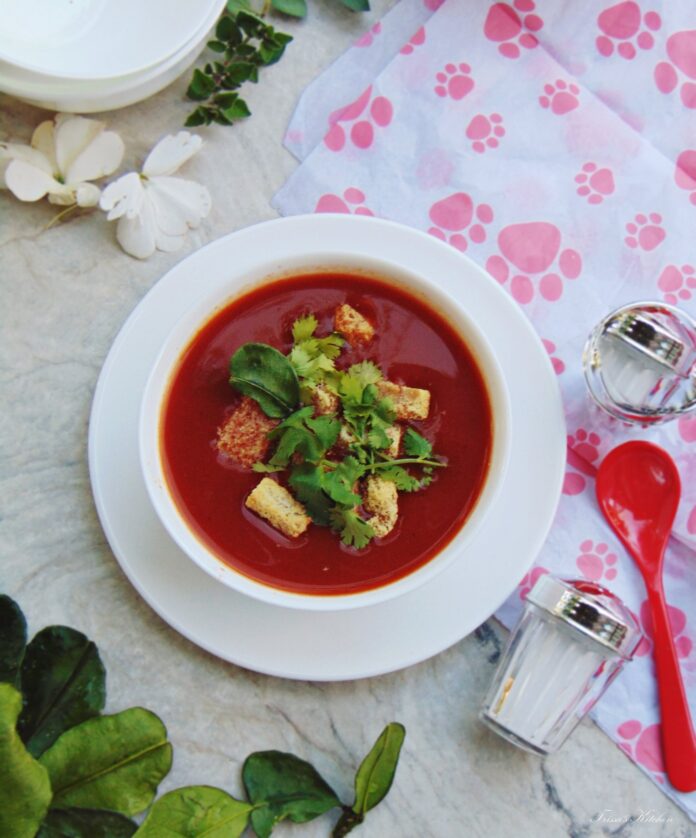 টমেটো গারলিক স্যুপ_ফারহানা শারমিন তৃষা_Farhana Sharmin Trissa_Bangladesh_Canada_বাংলা রেসিপি_Bangladesh_Brand Bangla_BrandBangla_BrandBanglaorg